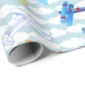 Pilotprogramm für Vintage Luftfahrzeuge Geschenkpapier (Rolleneckpunkt)