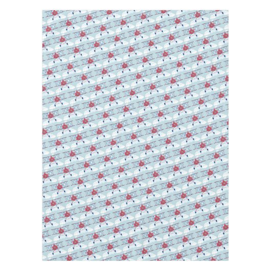 Pilotprogramm für Vintage Luftfahrzeuge Tischdecke (Vorderseite)