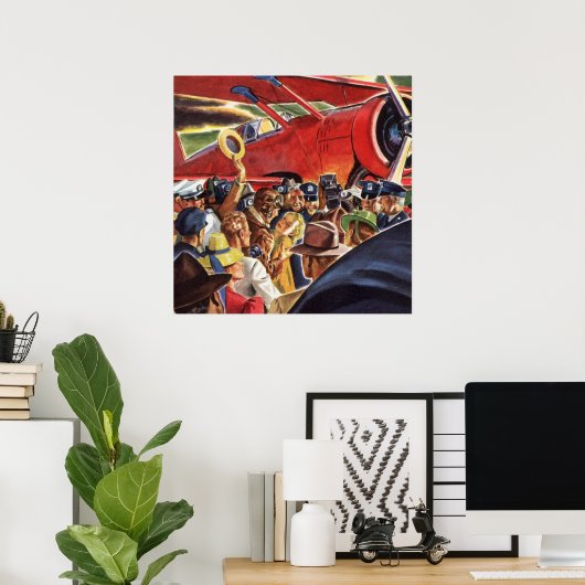 Pilotprogramm für Vintage Single-Prop-Flugzeuge mi Poster (Heimbüro)