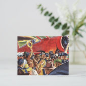 Pilotprogramm für Vintage Single-Prop-Flugzeuge mi Postkarte (Stehend Vorderseite)