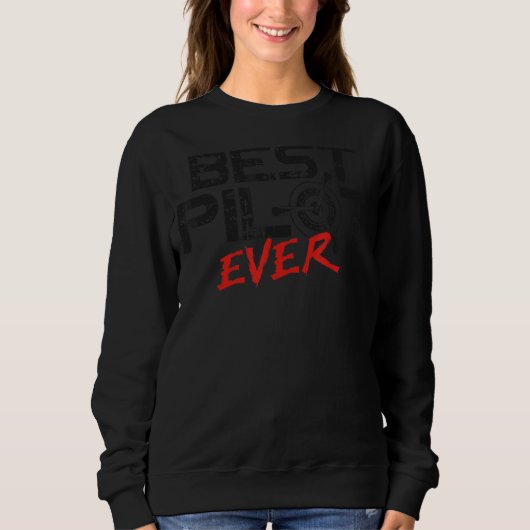 Pilotprogramm für Vintages Bestes Pilot Sweatshirt (Vorderseite)
