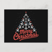 Pilotprogramm für Weihnachtsbaum Feiertagspostkarte (Vorderseite)