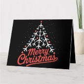 Pilotprogramm für Weihnachtsbaum Karte (Vorderseite)