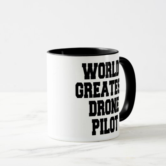 Pilotprogramm für weltbeste Drohne Tasse (VorderseiteRechts)