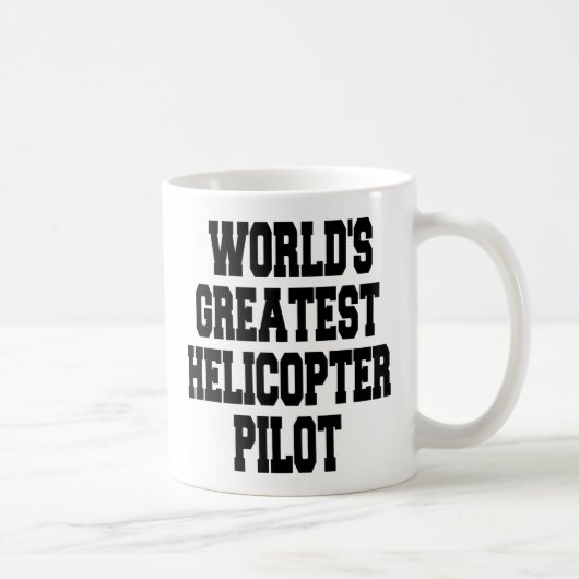 Pilotprogramm für weltbeste Hubschrauber Kaffeetasse (Rechts)