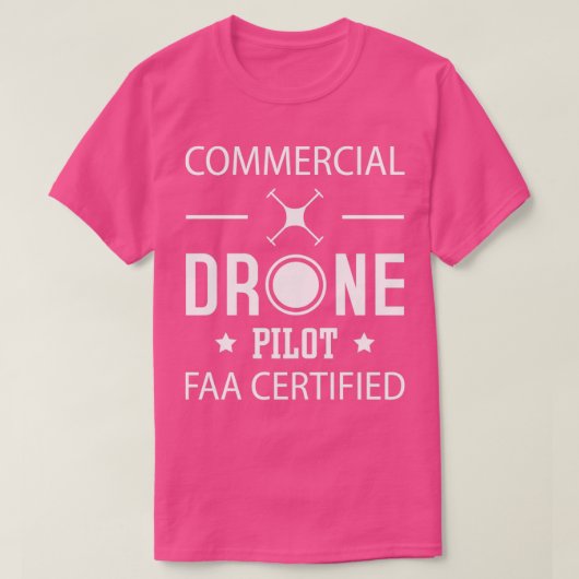 Pilotprogramm für zertifizierte Kommerzielle Drohn T-Shirt (Design vorne)