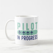 Pilotprogramm im Gange Funny Pilot Student Abschlu Kaffeetasse (Links)