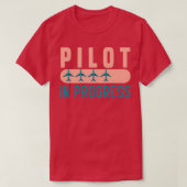 Pilotprogramm im Gange Funny Pilot Student Abschlu T-Shirt (Design vorne)