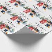 Pilotprogramm in der Weihnachtsthematik einheitlic Geschenkpapier (Ecke)