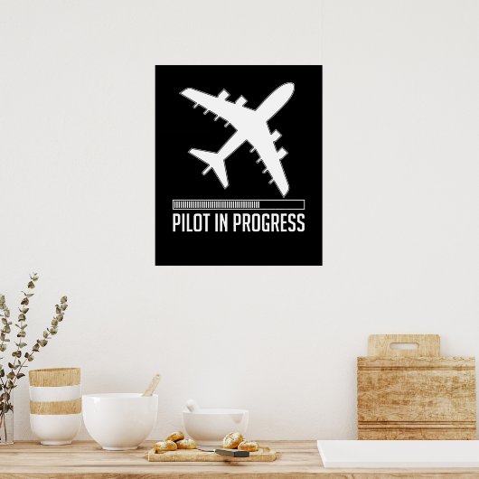 Pilotprogramm läuft poster (Küche)