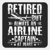 Pilotprogramm Quadratischer Aufkleber (Vorderseite)