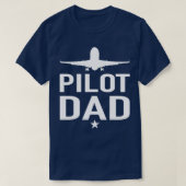 Pilotprogramm Vater Flugzeug Piloten Papa T-Shirt (Design vorne)