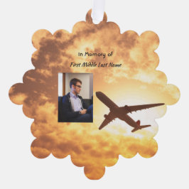 Pilotprogramm zum lebenslangen Gedenkfest Ornament Karte