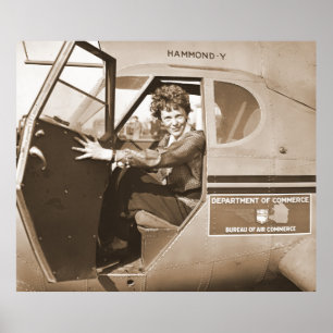 Pilotprojekt Amelia Earhart 1936 Poster