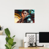 Pilotprojekt für Frauen in einer Stadt des zukünft Poster (Heimbüro)