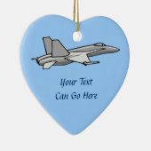 Pilotprojekt für Jet Fighter F18 Flugzeug-Hornet Keramik Ornament (Rechts)