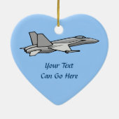 Pilotprojekt für Jet Fighter F18 Flugzeug-Hornet Keramik Ornament (Hinten)