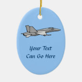 Pilotprojekt für Jet Fighter F18 Flugzeug-Hornet Keramik Ornament (Vorne)