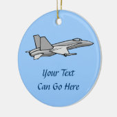 Pilotprojekt für Jet Fighter F18 Flugzeug-Hornet Keramikornament (Links)