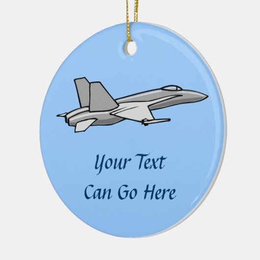 Pilotprojekt für Jet Fighter F18 Flugzeug-Hornet Keramikornament (Links)