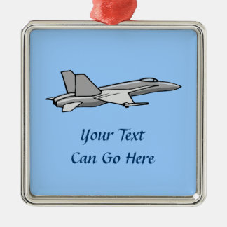 Pilotprojekt für Jet Fighter F18 Flugzeug-Hornet Silbernes Ornament