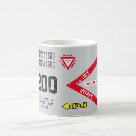 Pilotprojekt Idee: Kampfjet Kaffeetasse (Mittel)