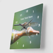 Pilotprojekt "Niedliche Natur" Quadratische Wanduhr (Winkel)