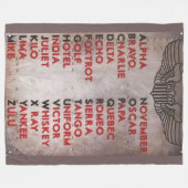 PILOTS ALPHABET FLEECEDECKE (Vorderseite (Horizontal))