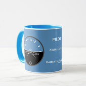 Pilots Attitude Indicator Mug Tasse (Vorderseite Links)