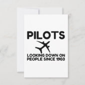 Pilots Dankeskarte (Vorderseite)