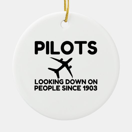 Pilots Keramik Ornament (Vorne)