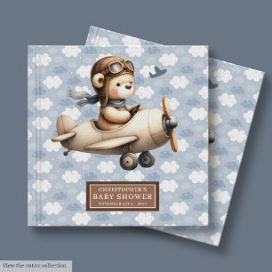 Pilotthema "Boy Baby Shower Guest Book Teddy Bear" Gästebuch
