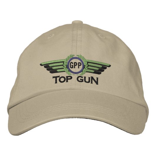 Pilotwings für Ihre Star Monogram Aviation Laurels Bestickte Baseballkappe (Vorderseite)