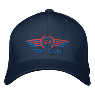 Pilotwings für Ihre Star Monogram Aviation Laurels Bestickte Baseballkappe