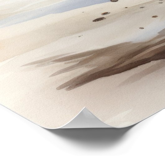 Pilover Bird Art Print Poster (Ecke)