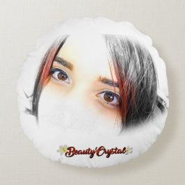 PILOW BEAUTYCRYSTAL RUNDES KISSEN