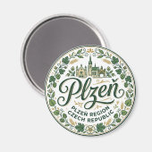 Pilsen Tschechien Magnet (Vorderseite/Rückseite)