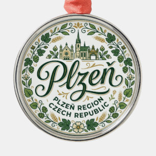 Pilsen Tschechien Ornament Aus Metall