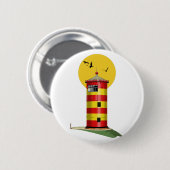 Pilsum Lighthouse Deutschland Button (Vorne & Hinten)
