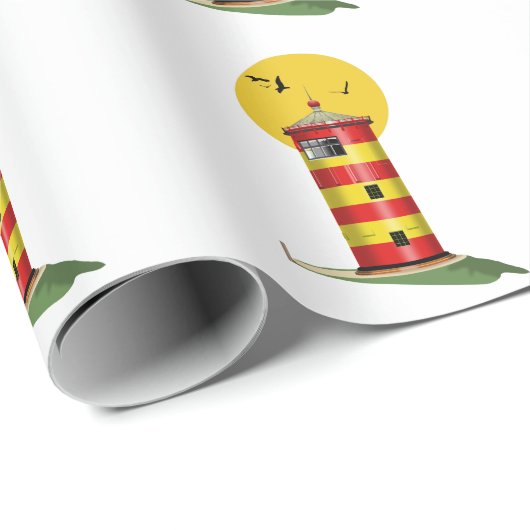 Pilsum Lighthouse Deutschland Geschenkpapier (Rolleneckpunkt)