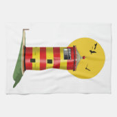 Pilsum Lighthouse Deutschland Geschirrtuch (Horizontal)