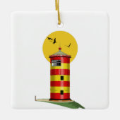 Pilsum Lighthouse Deutschland Keramikornament (Vorderseite)