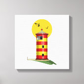 Pilsum Lighthouse Deutschland Leinwanddruck (Vorderseite)