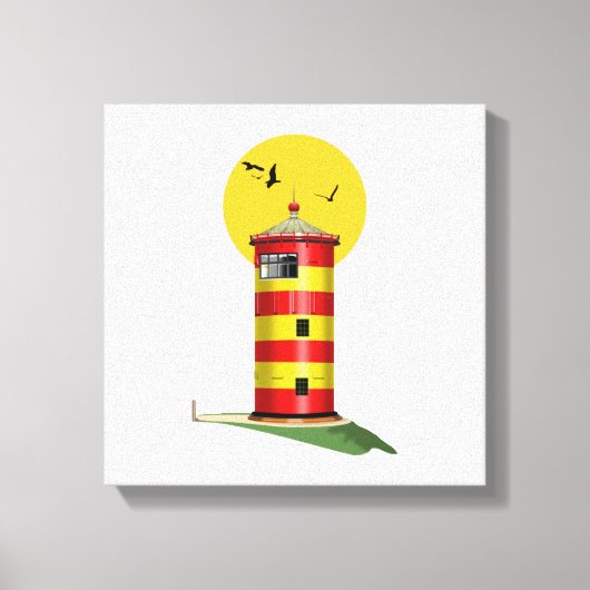 Pilsum Lighthouse Deutschland Leinwanddruck (Vorderseite)