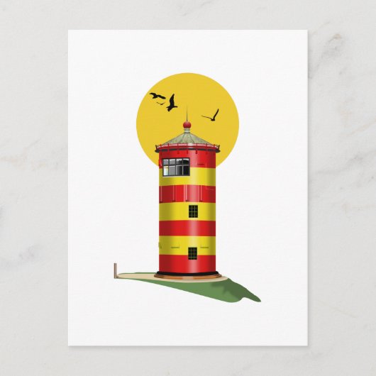 Pilsum Lighthouse Deutschland Postkarte (Vorderseite)