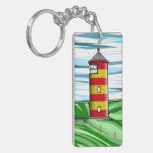 Pilsum Lighthouse Pilsumer Leuchtturm Schlüsselanhänger (Vorderseite links)