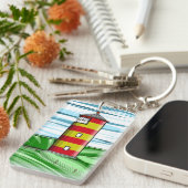 Pilsum Lighthouse Pilsumer Leuchtturm Schlüsselanhänger (Vorderseite rechts)