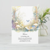 Pilz 1. Geburtstag Einladung (Stehend Vorderseite)