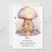 Pilz 1. Geburtstag Einladung (Vorderseite)