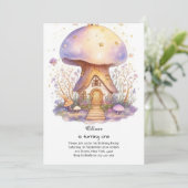 Pilz 1. Geburtstag Einladung (Stehend Vorderseite)